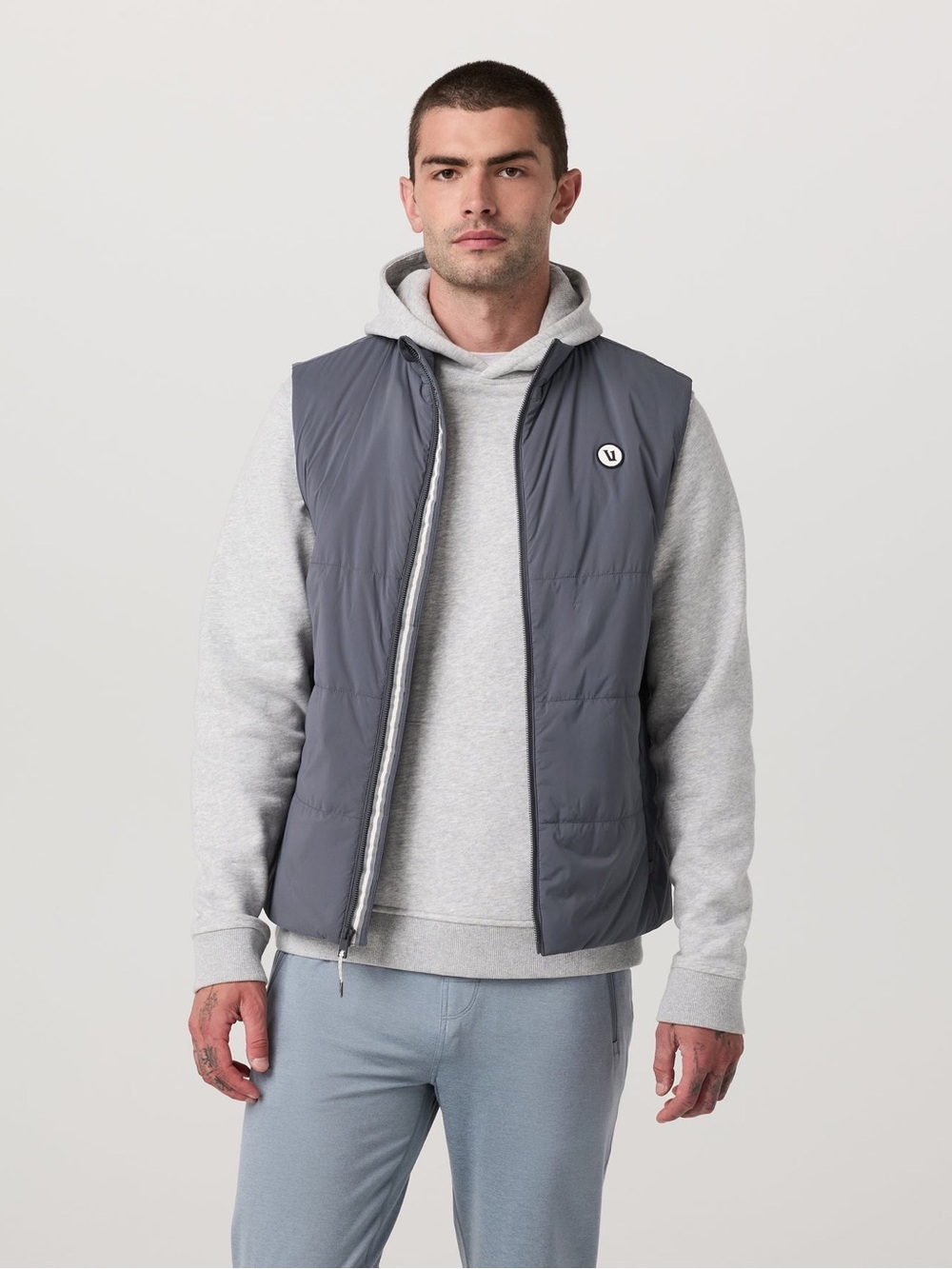NWT Vuori Echo Insulated Vest 2.0, Gray, Men’s Size Small